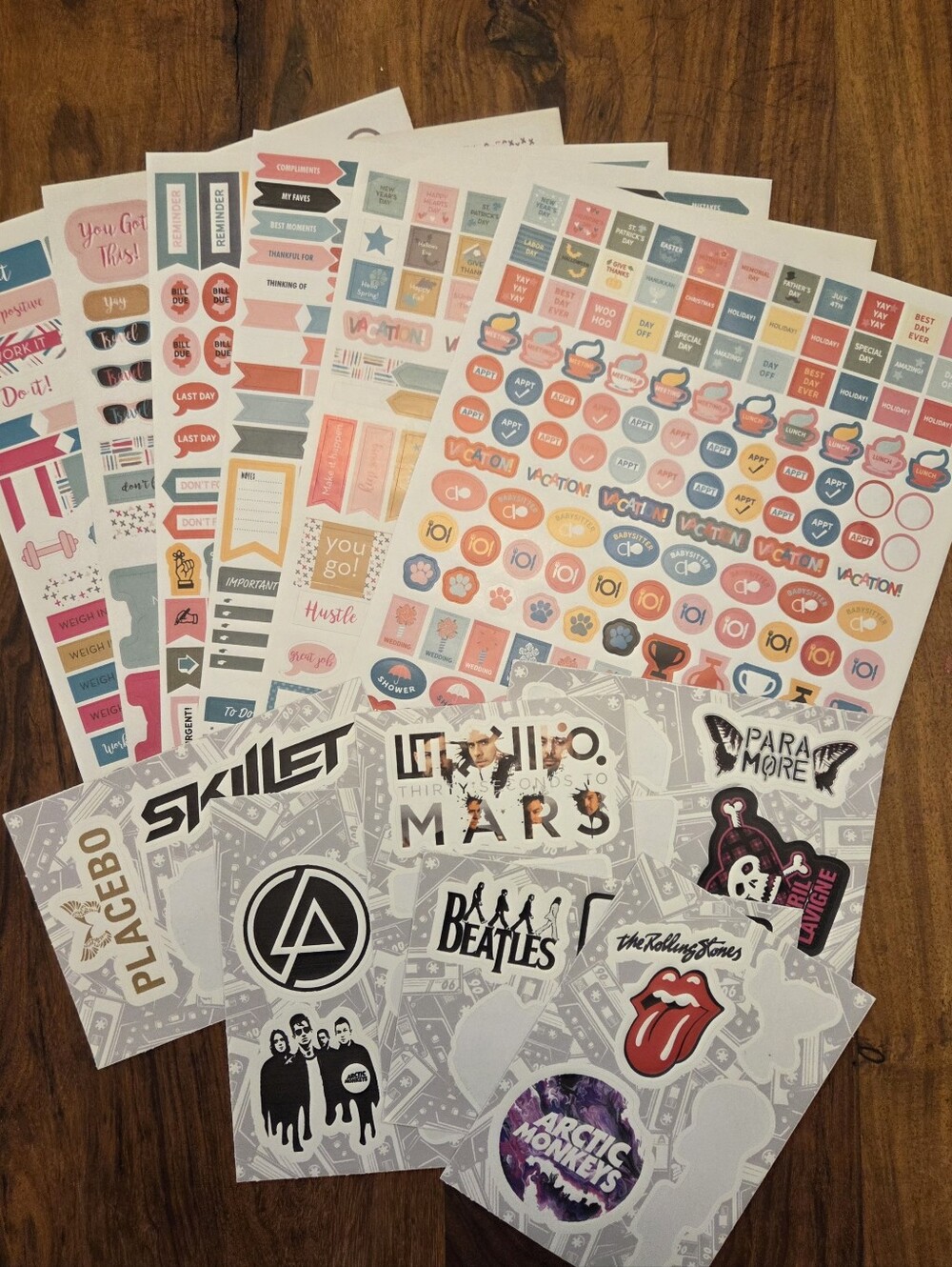 Scrapbook/Journeling/Calendar Sticker Lot